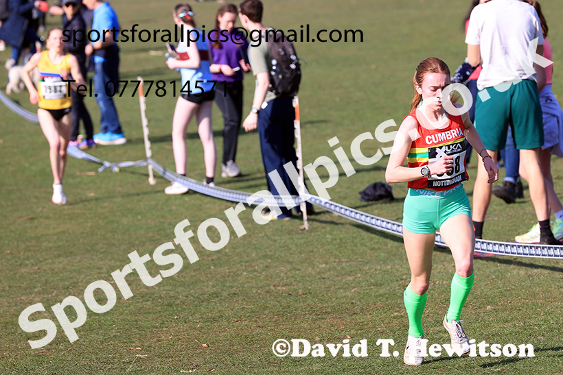 Women under-20s 2025 UK CAU Inter Counties Cross Country Champs., Wollaton Park, Nottingham. Photo: David T. Hewitson/Sports for All Pics